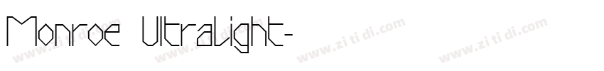 Monroe UltraLight字体转换